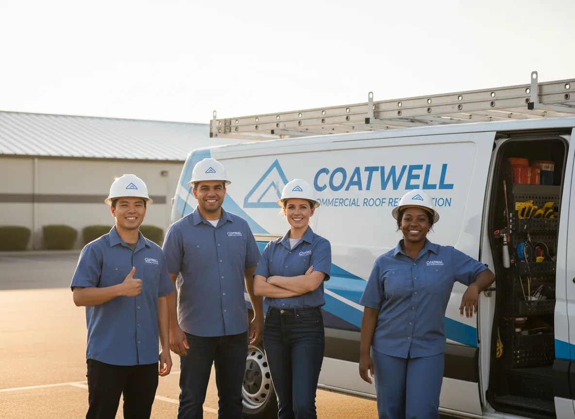Commercial roof coating company in Fenwick, MI