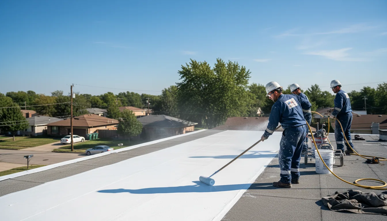 Commercial roof coating in Fenwick, MI near me